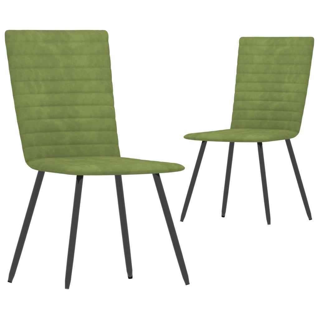 vidaXL Eetkamerstoelen 2 st fluweel blauw