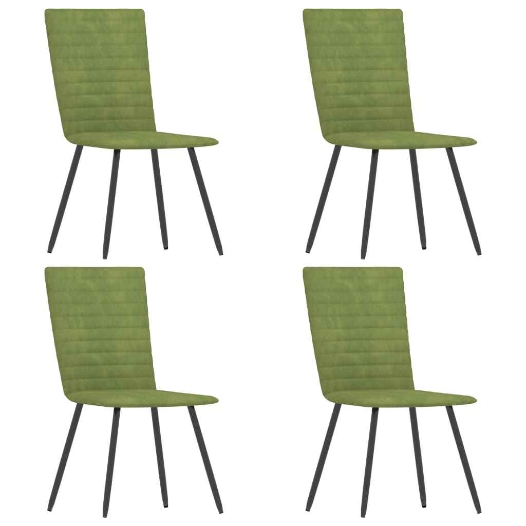 vidaXL Eetkamerstoelen 2 st fluweel blauw
