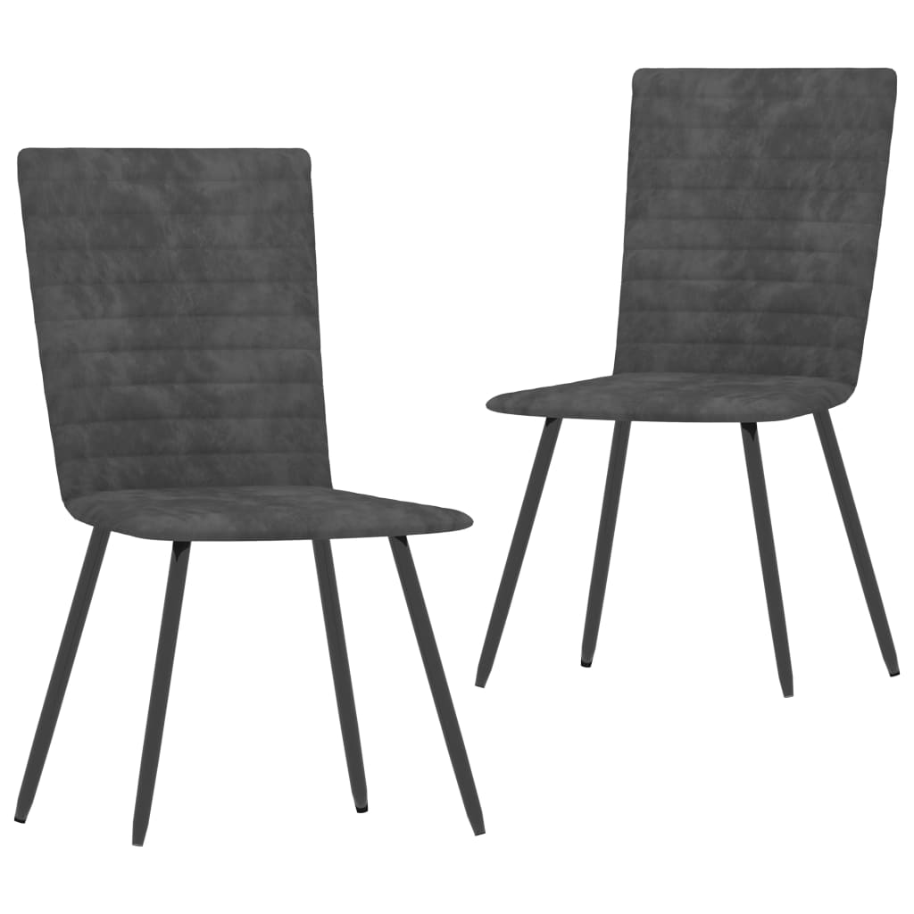 vidaXL Eetkamerstoelen 2 st fluweel blauw