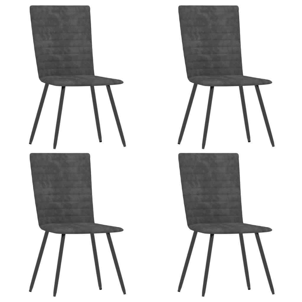 vidaXL Eetkamerstoelen 2 st fluweel blauw