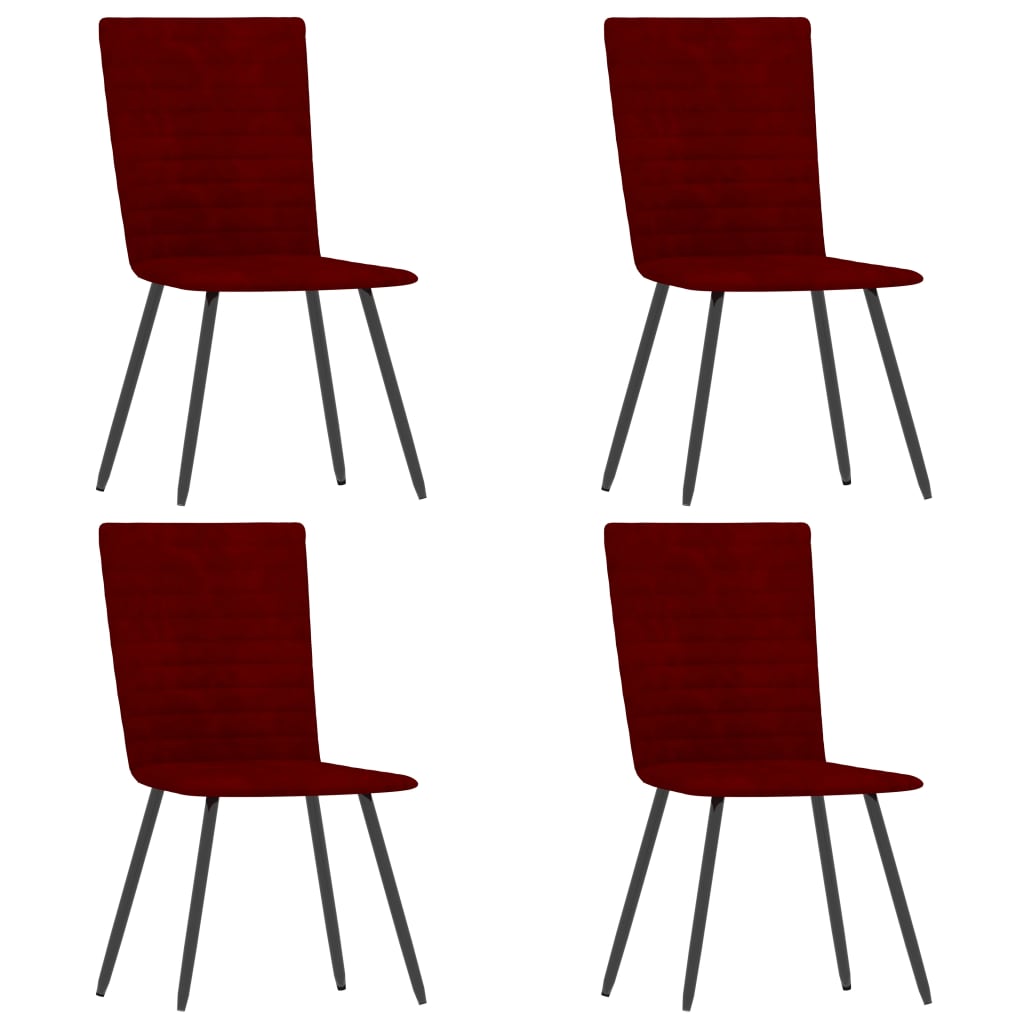 vidaXL Eetkamerstoelen 2 st fluweel blauw
