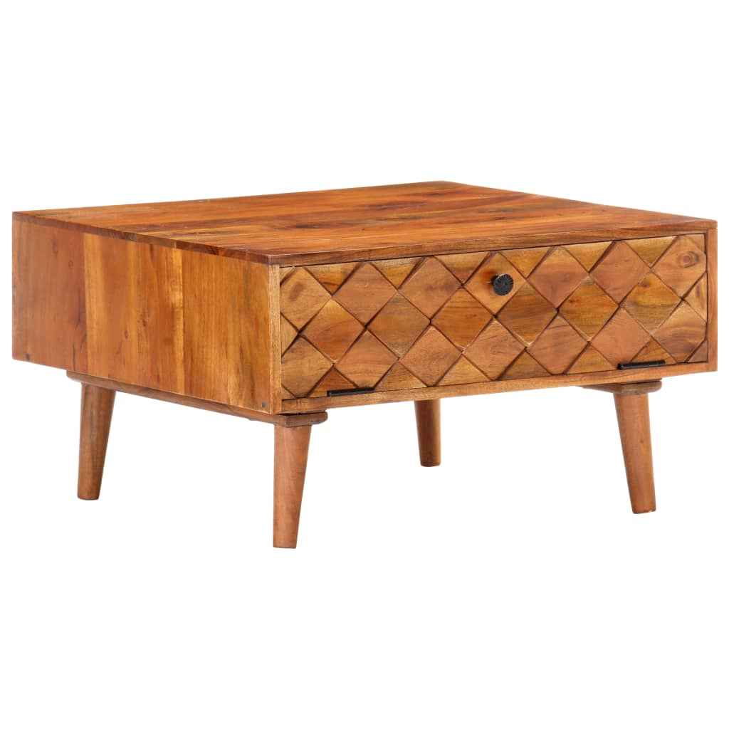 vidaXL Salontafel 68x68x38 cm massief acaciahout