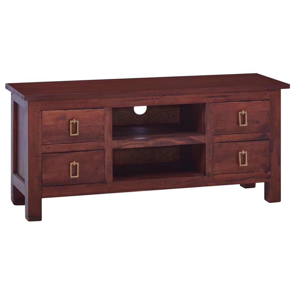 vidaXL Tv-meubel 100x30x45 cm massief mahoniehout