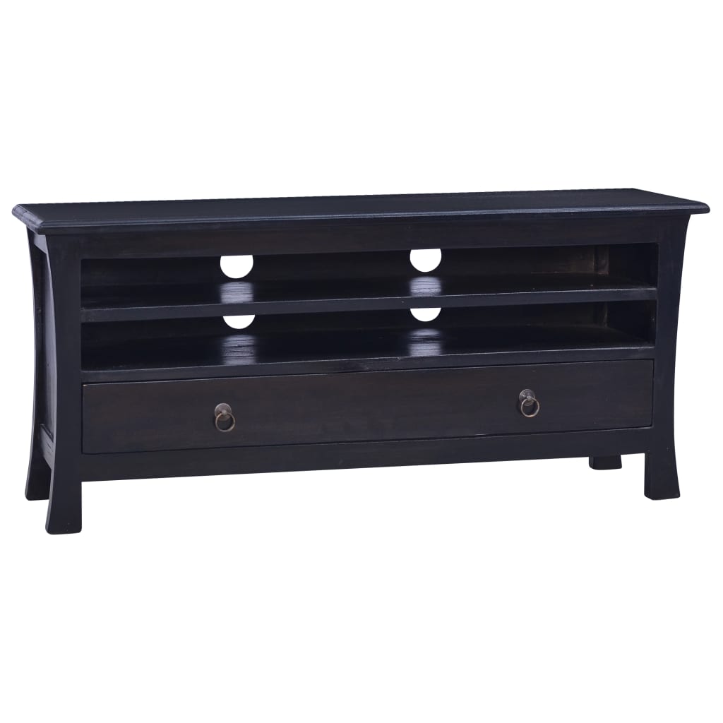 vidaXL Tv-meubel 100x30x45 cm massief mahoniehout lichtkoffiekleurig - Aashly