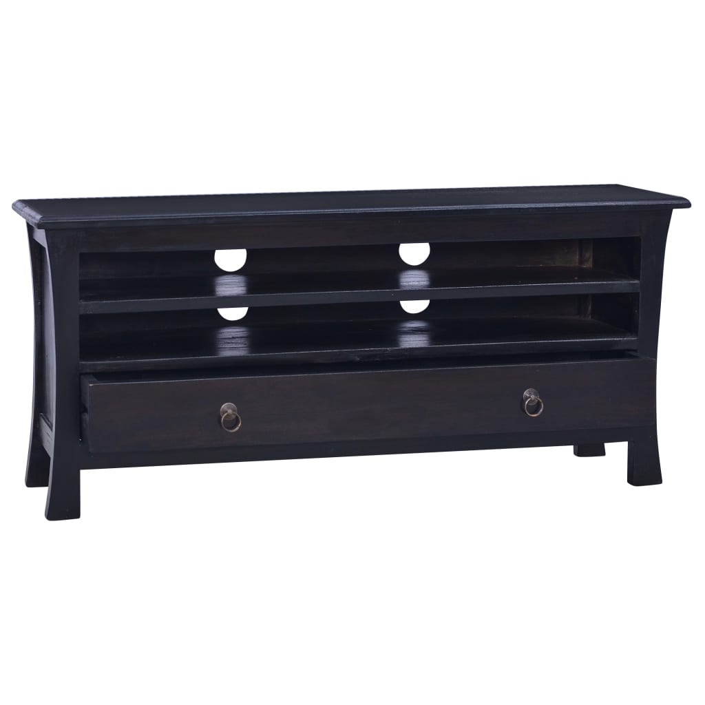 vidaXL Tv-meubel 100x30x45 cm massief mahoniehout lichtkoffiekleurig - Aashly