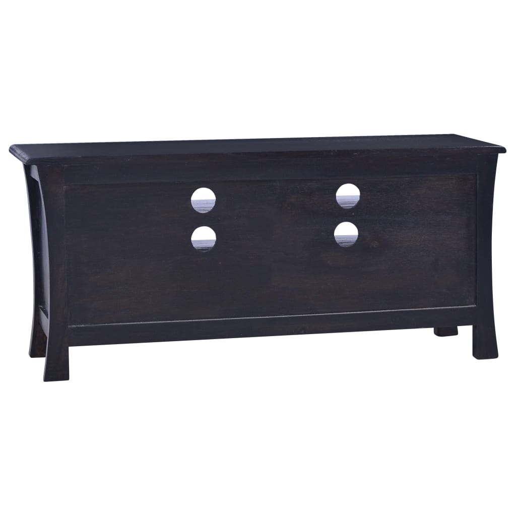 vidaXL Tv-meubel 100x30x45 cm massief mahoniehout lichtkoffiekleurig - Aashly