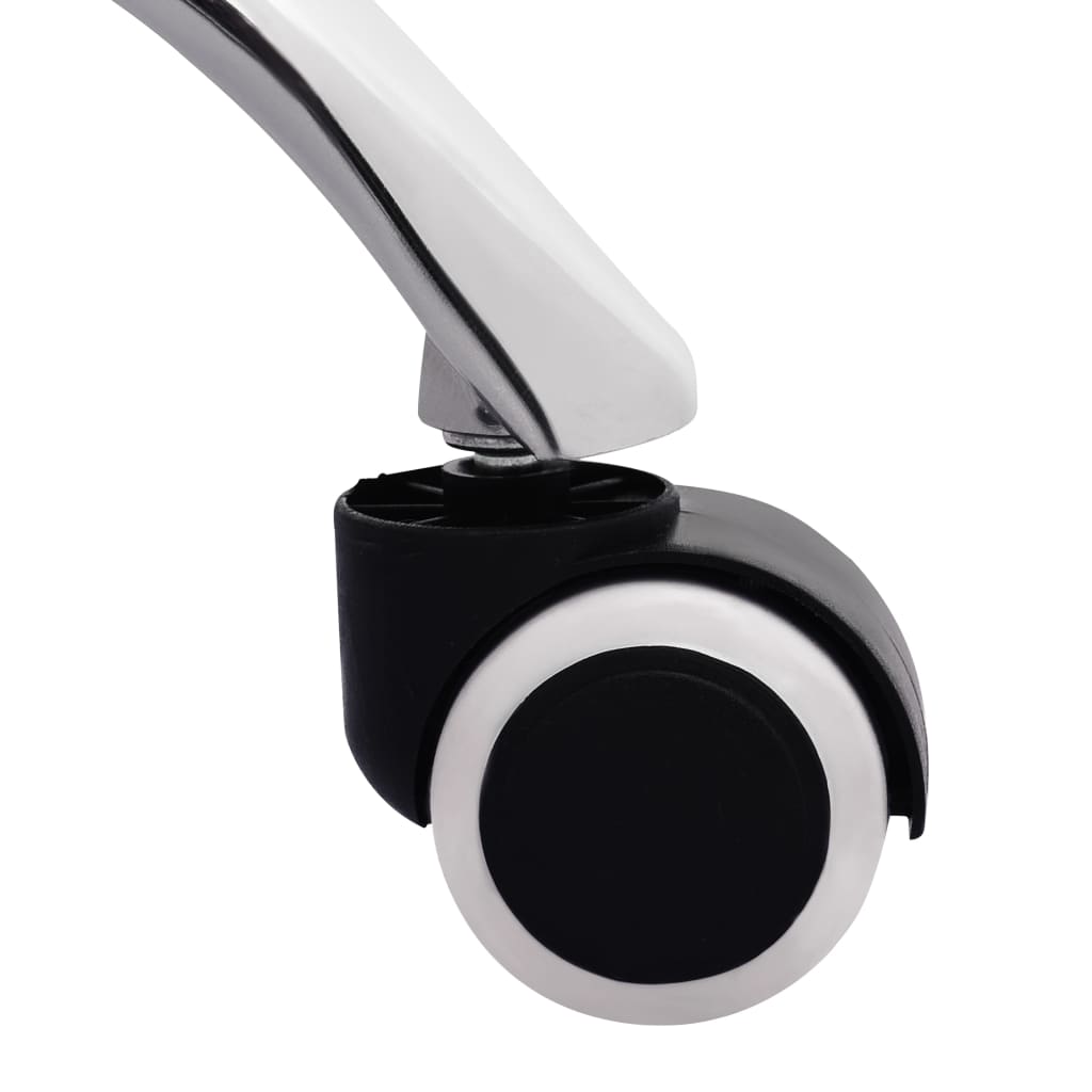 vidaXL Kantoorstoelen 2 st kunstleer wit
