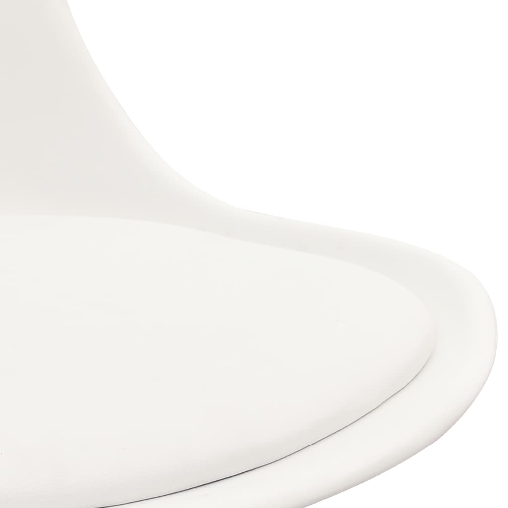 vidaXL Kantoorstoelen 2 st kunstleer wit