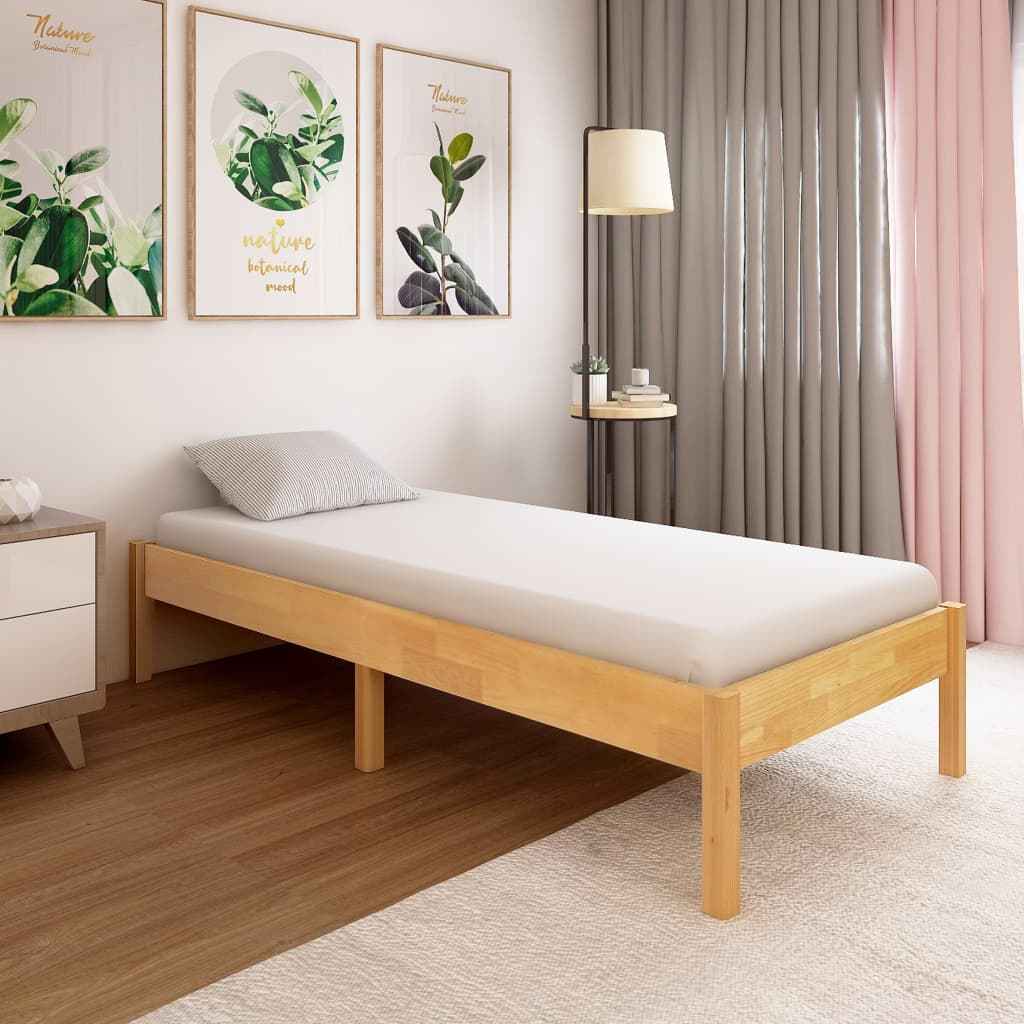vidaXL Bedframe massief eikenhout 180x200 cm