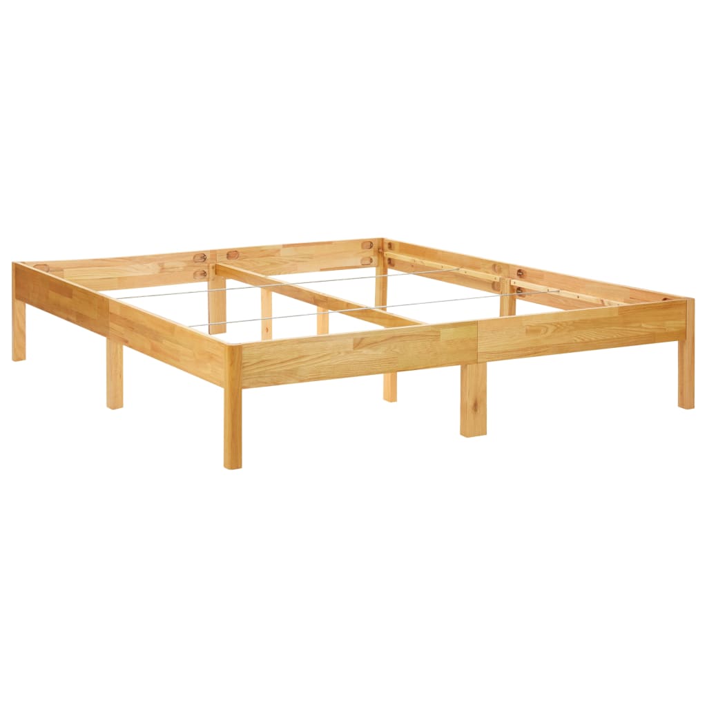 vidaXL Bedframe massief eikenhout 180x200 cm