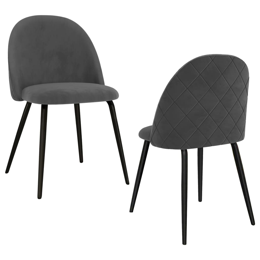 vidaXL Eetkamerstoelen 2 st stof bruin