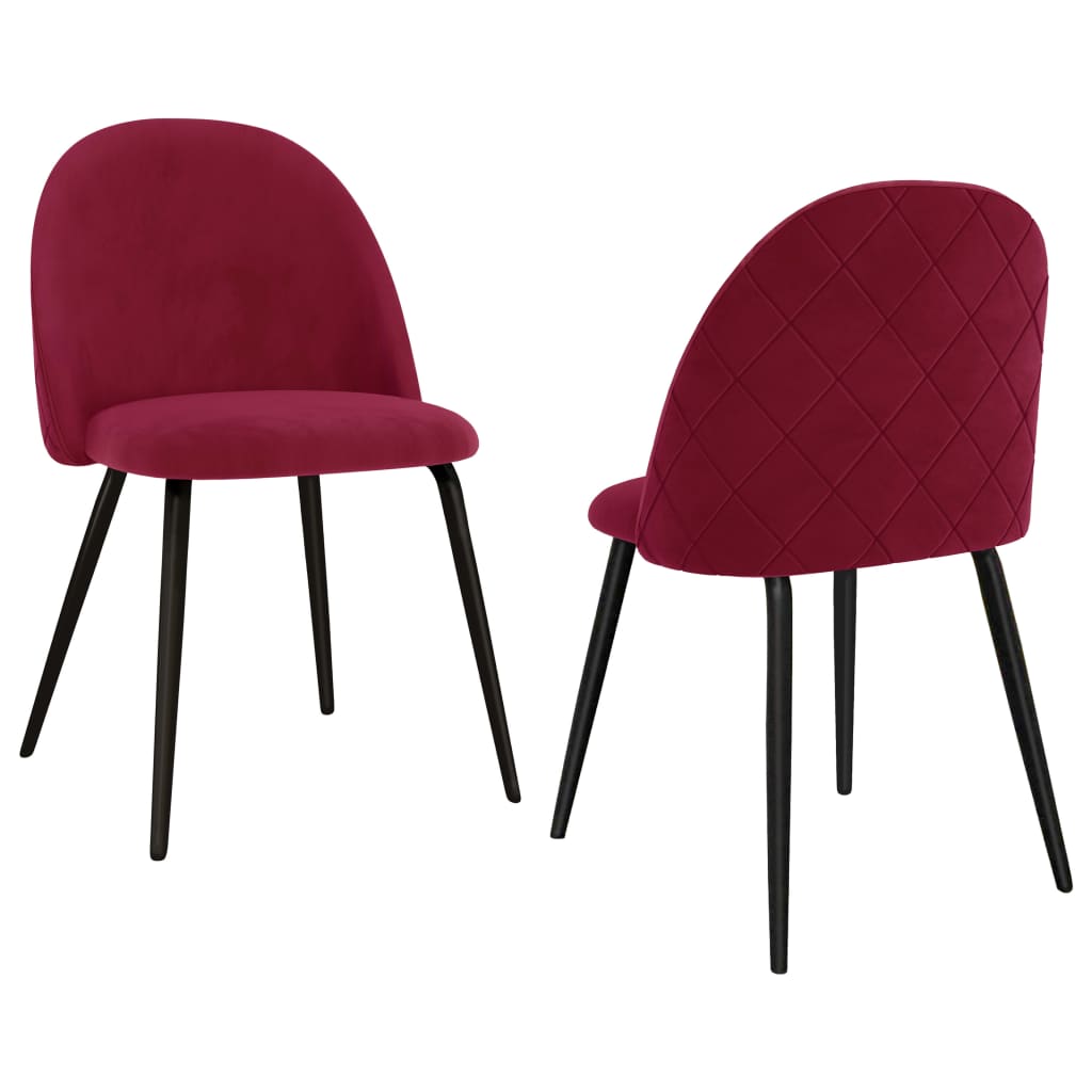vidaXL Eetkamerstoelen 2 st stof bruin