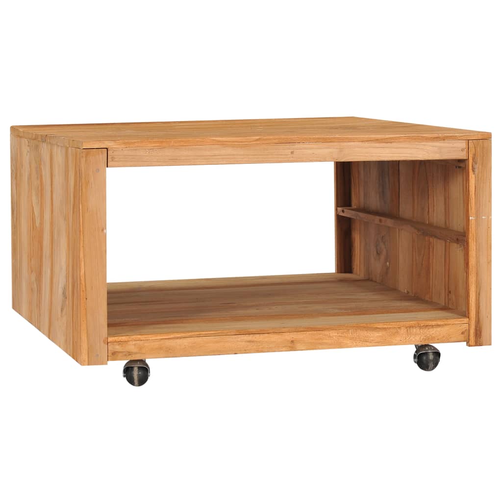 vidaXL Salontafel 110x60x40 cm massief teakhout