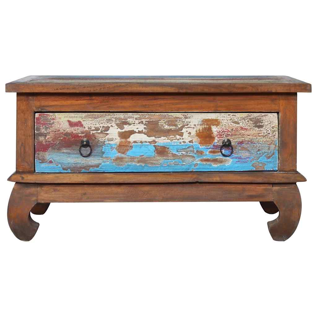 vidaXL Salontafel 80x50x40 cm gerecycled teakhout