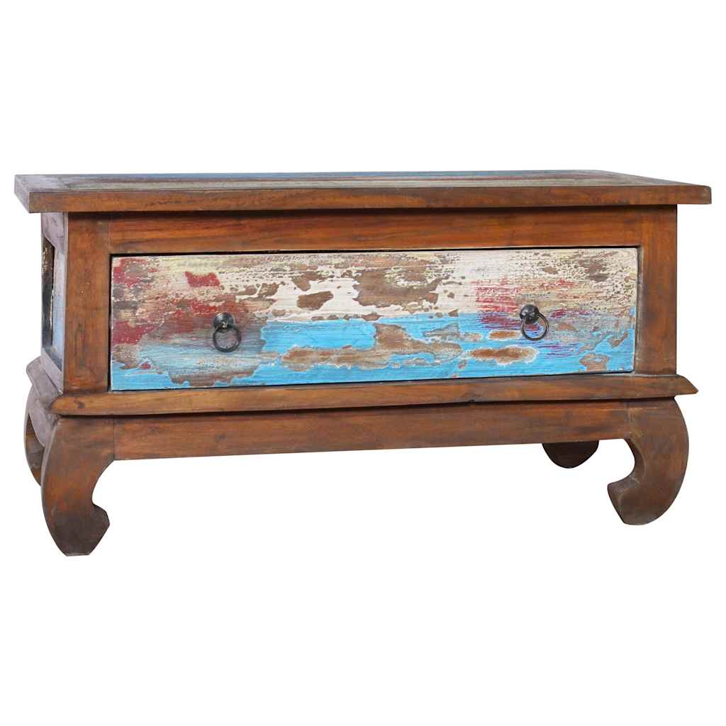 vidaXL Salontafel 80x50x40 cm gerecycled teakhout