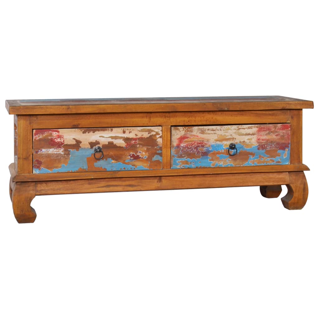 vidaXL Tv-meubel 110x35x40 cm gerecycled teakhout