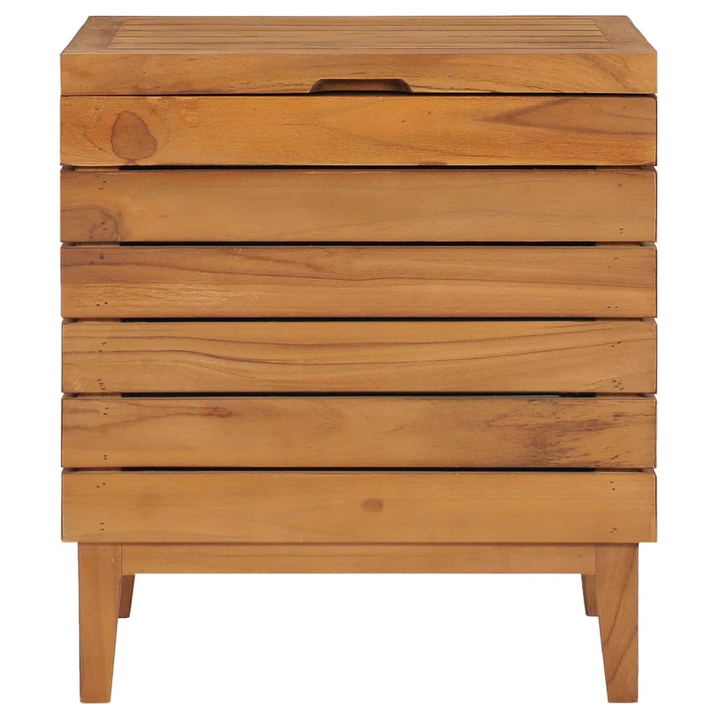 vidaXL Wasmand 40x30x45 cm massief teakhout