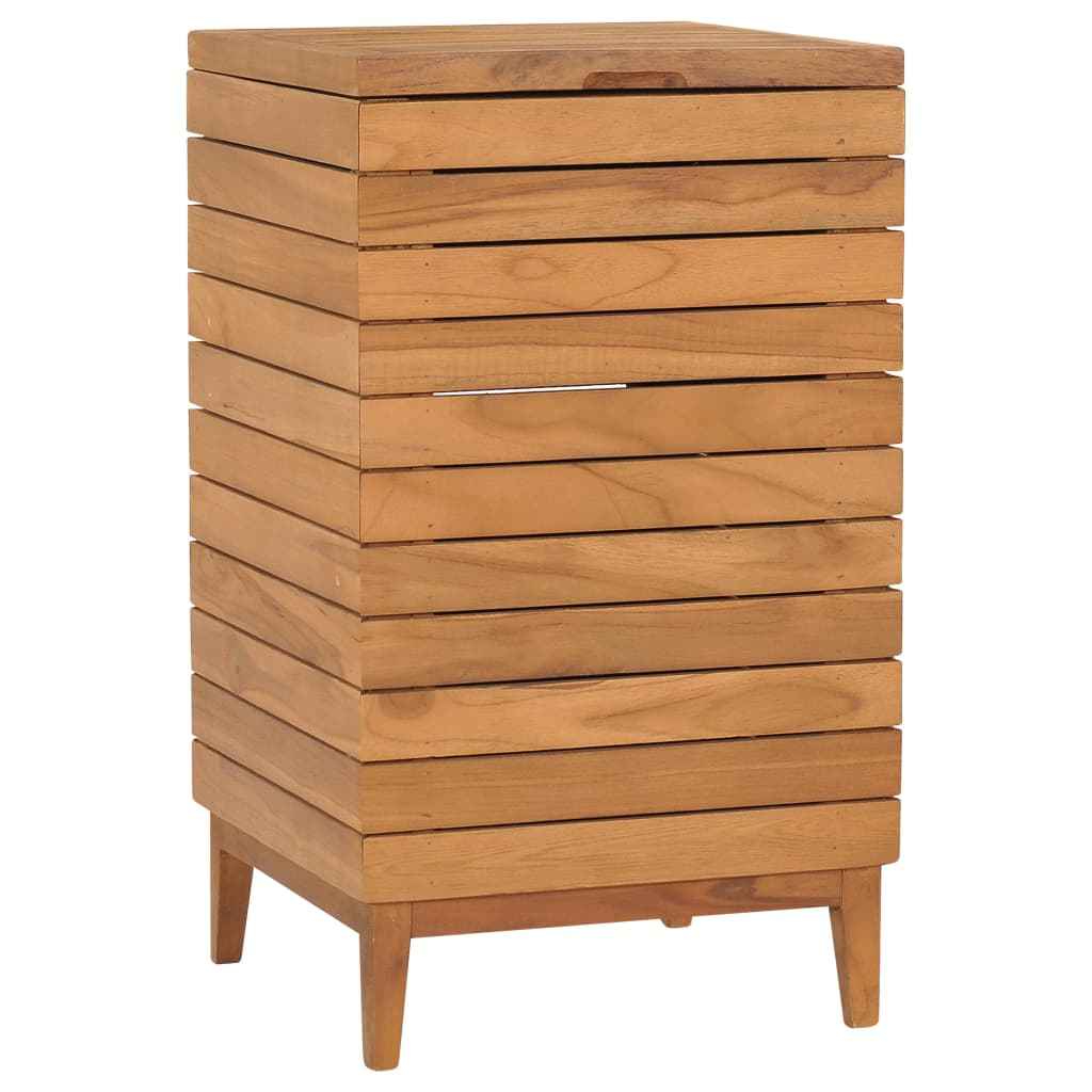 vidaXL Wasmand 40x30x45 cm massief teakhout