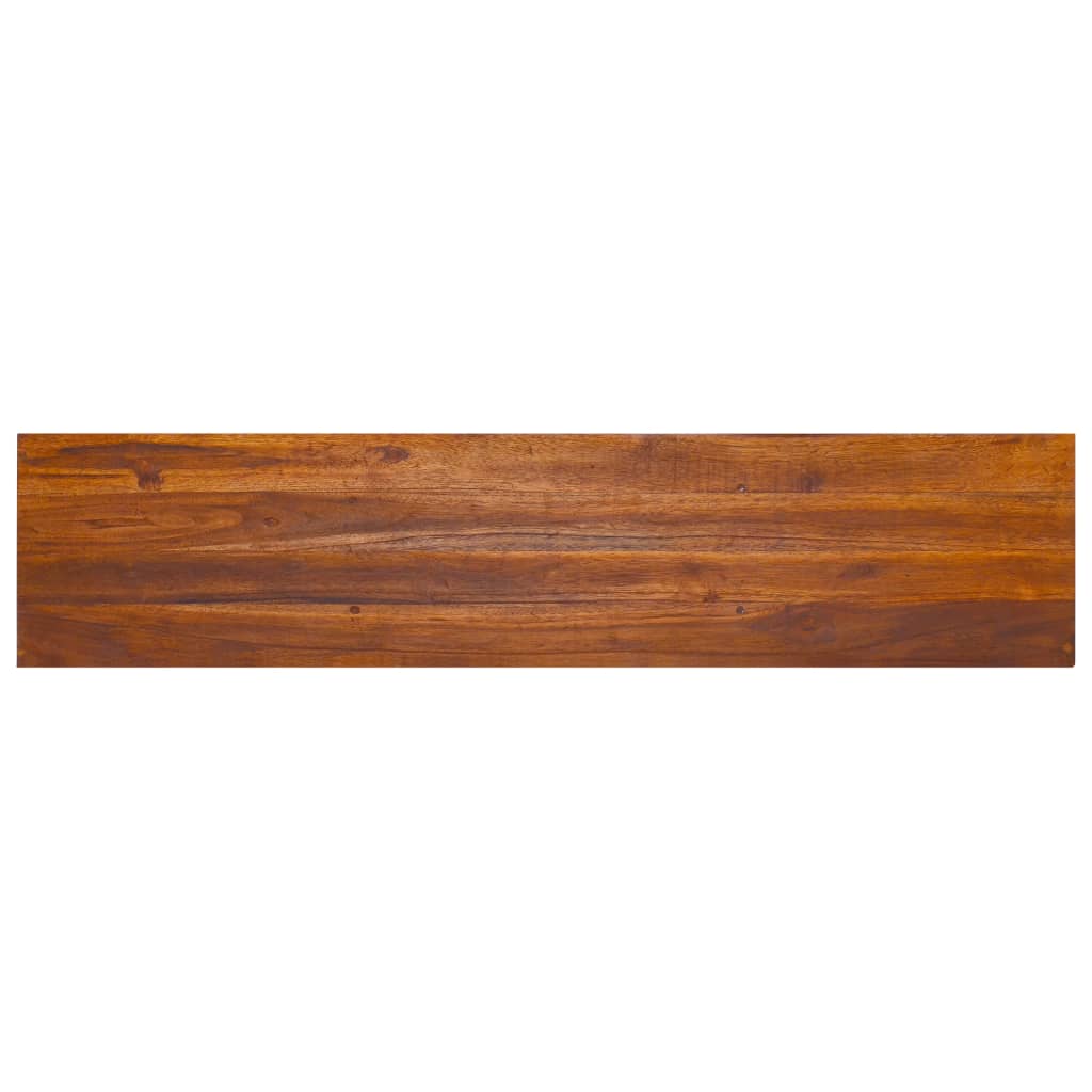 vidaXL Tv-meubel wandmontage 135x30x30 cm massief teakhout - Aashly