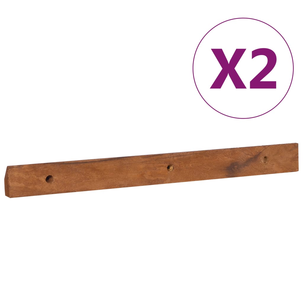 vidaXL Tv-meubel wandmontage 135x30x30 cm massief teakhout - Aashly