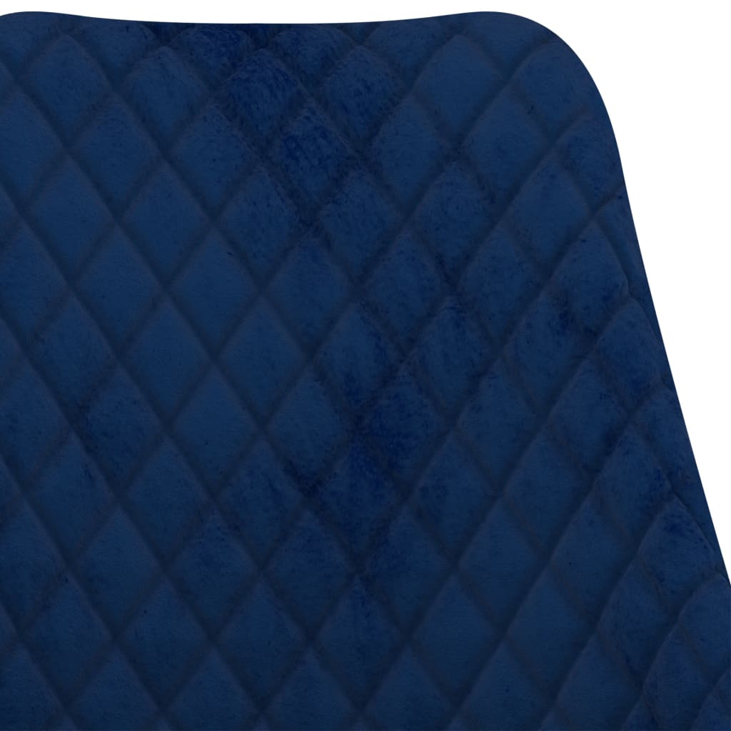 vidaXL Eetkamerstoelen 4 st fluweel blauw