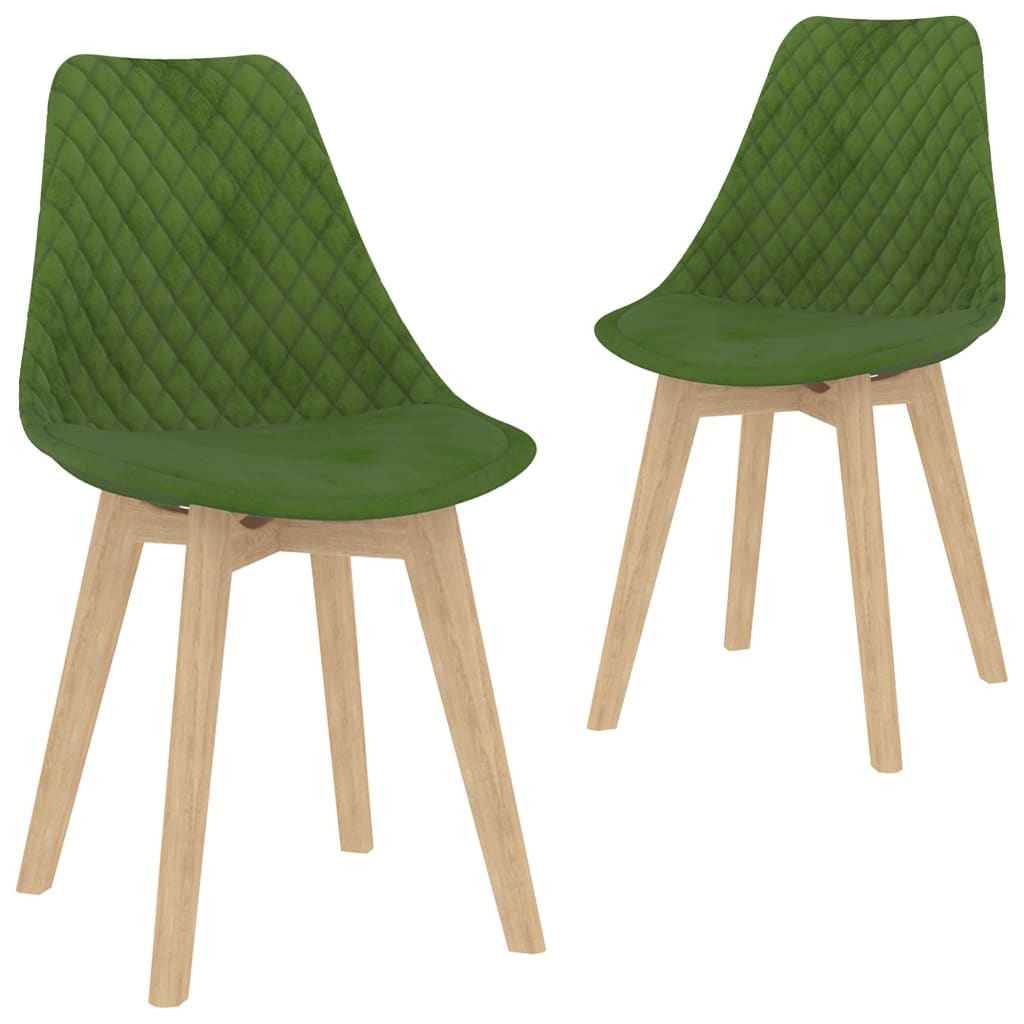 vidaXL Eetkamerstoelen 4 st fluweel blauw