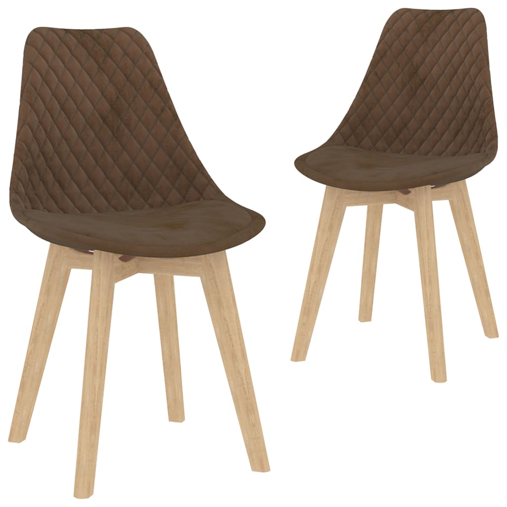 vidaXL Eetkamerstoelen 4 st fluweel blauw