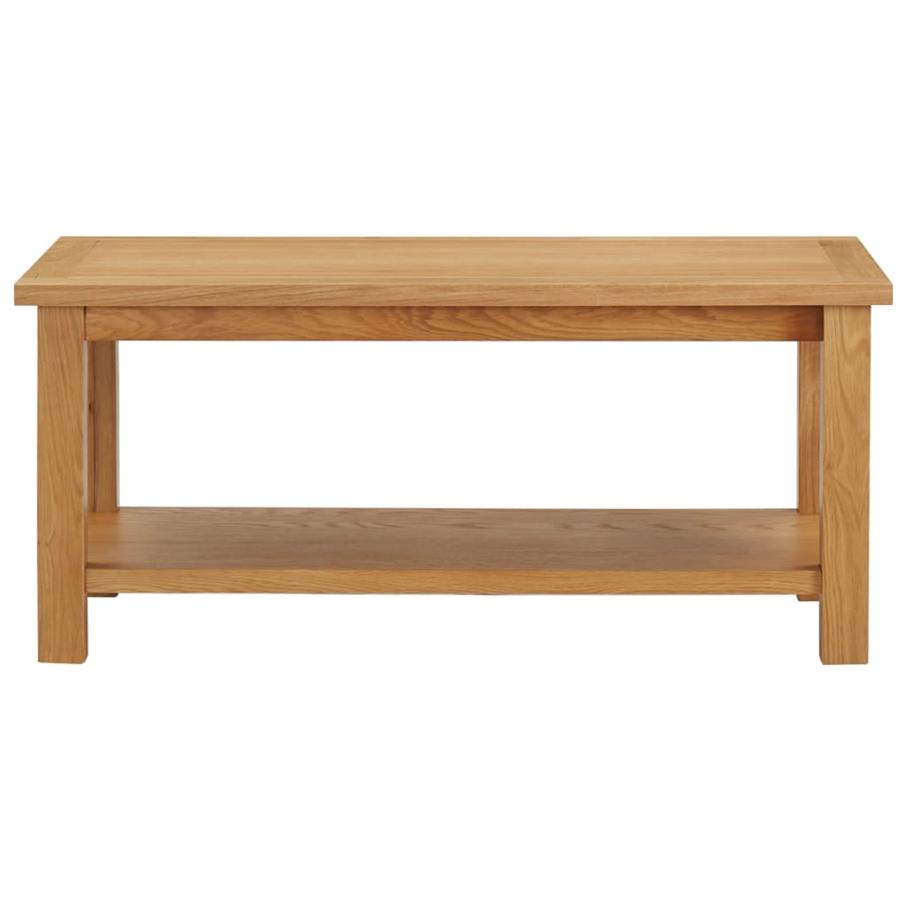vidaXL Salontafel 110x55x40 cm massief eikenhout