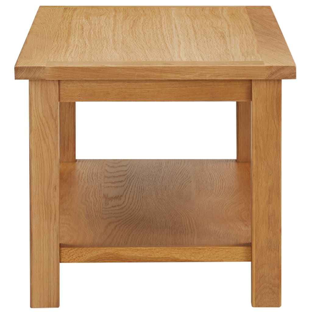 vidaXL Salontafel 110x55x40 cm massief eikenhout