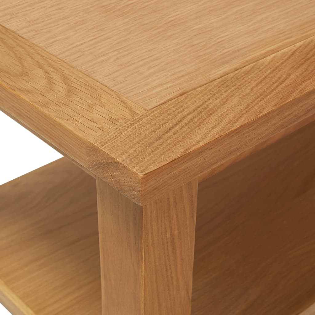 vidaXL Salontafel 110x55x40 cm massief eikenhout