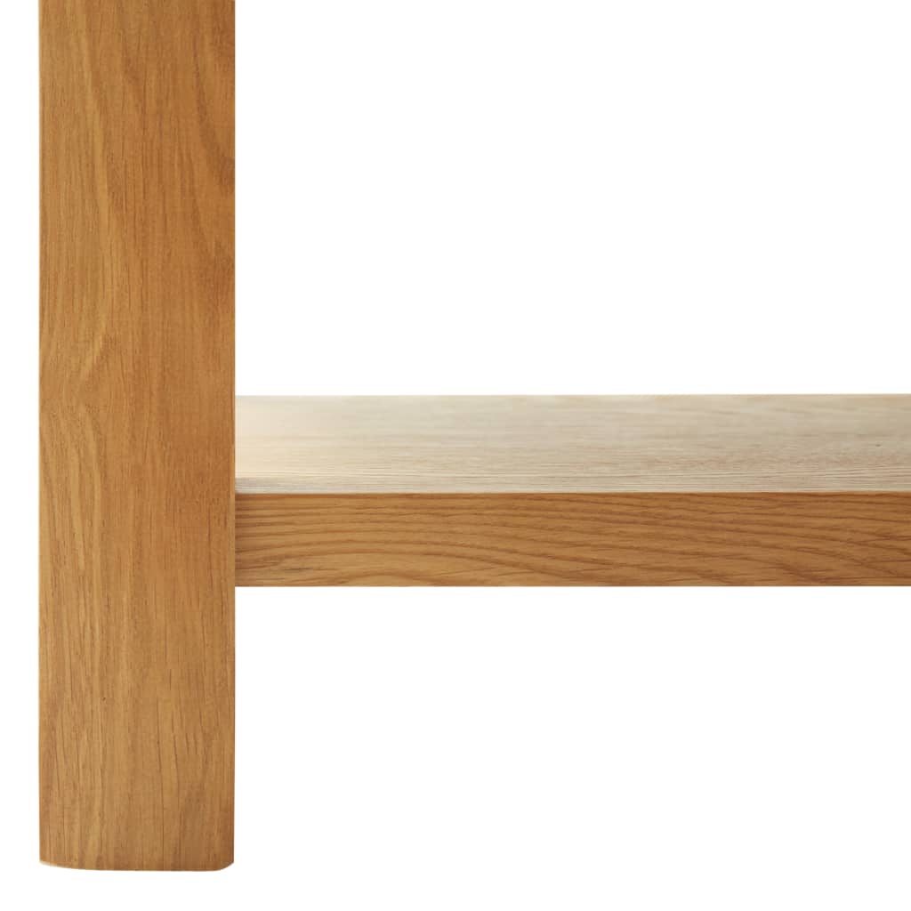 vidaXL Salontafel 110x55x40 cm massief eikenhout