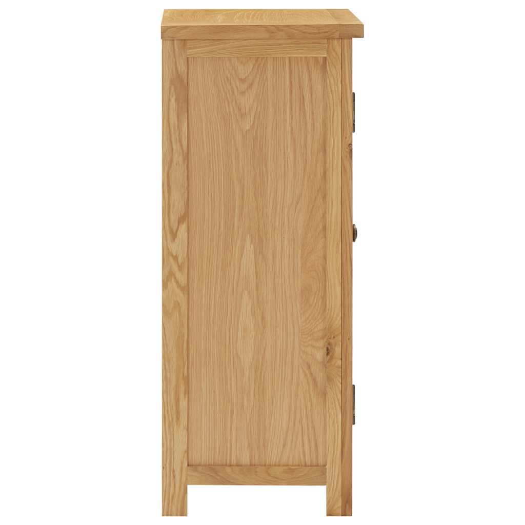 vidaXL Kast 45x32x85 cm massief eikenhout