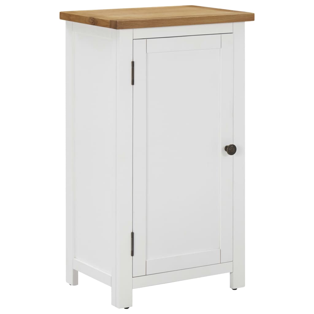 vidaXL Kast 45x32x85 cm massief eikenhout