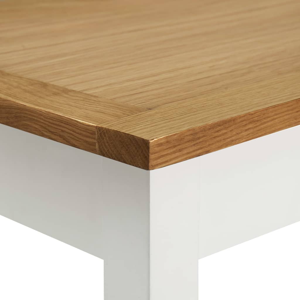 vidaXL Bartafel 100x40x110 cm massief eikenhout