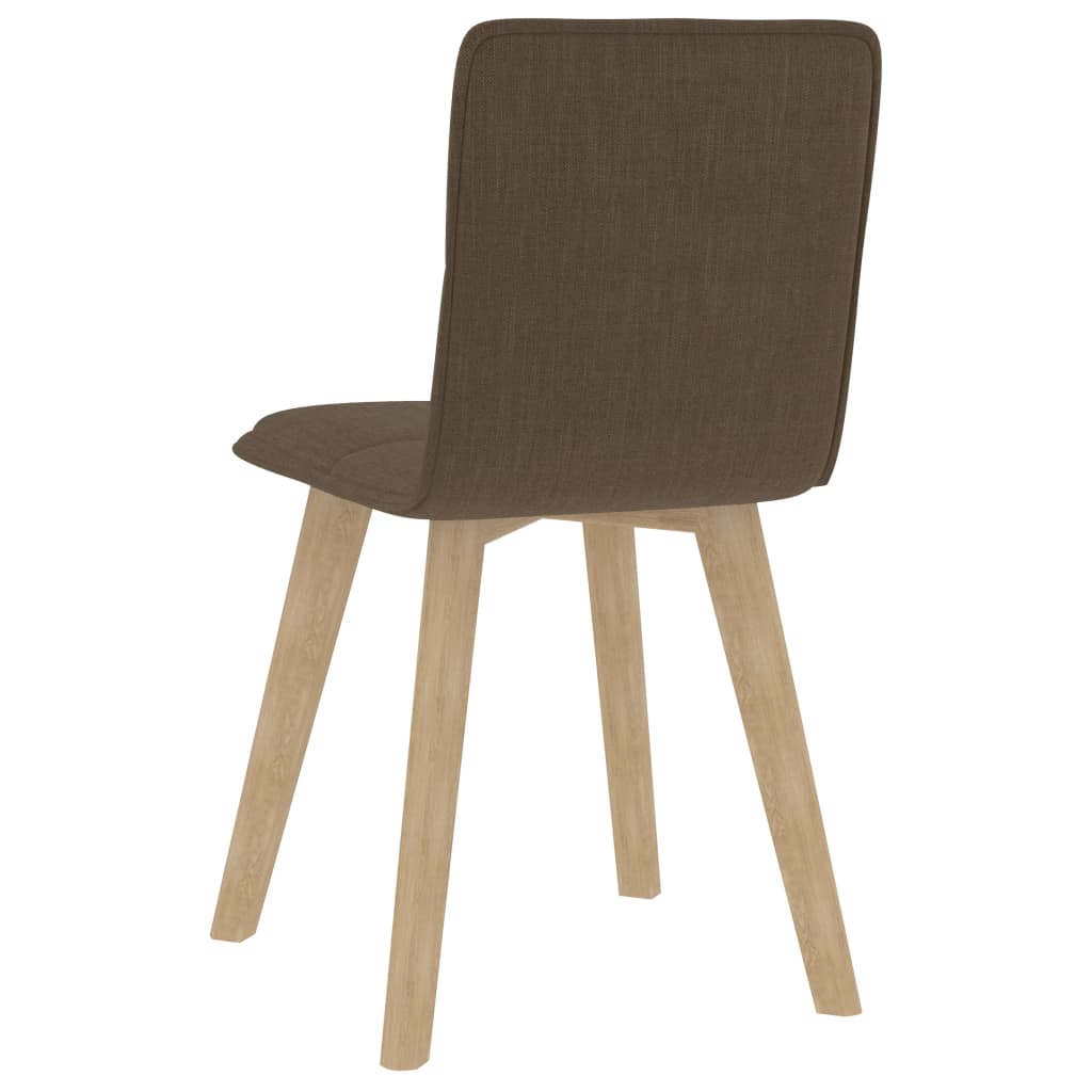 vidaXL Eetkamerstoelen 2 st stof bruin