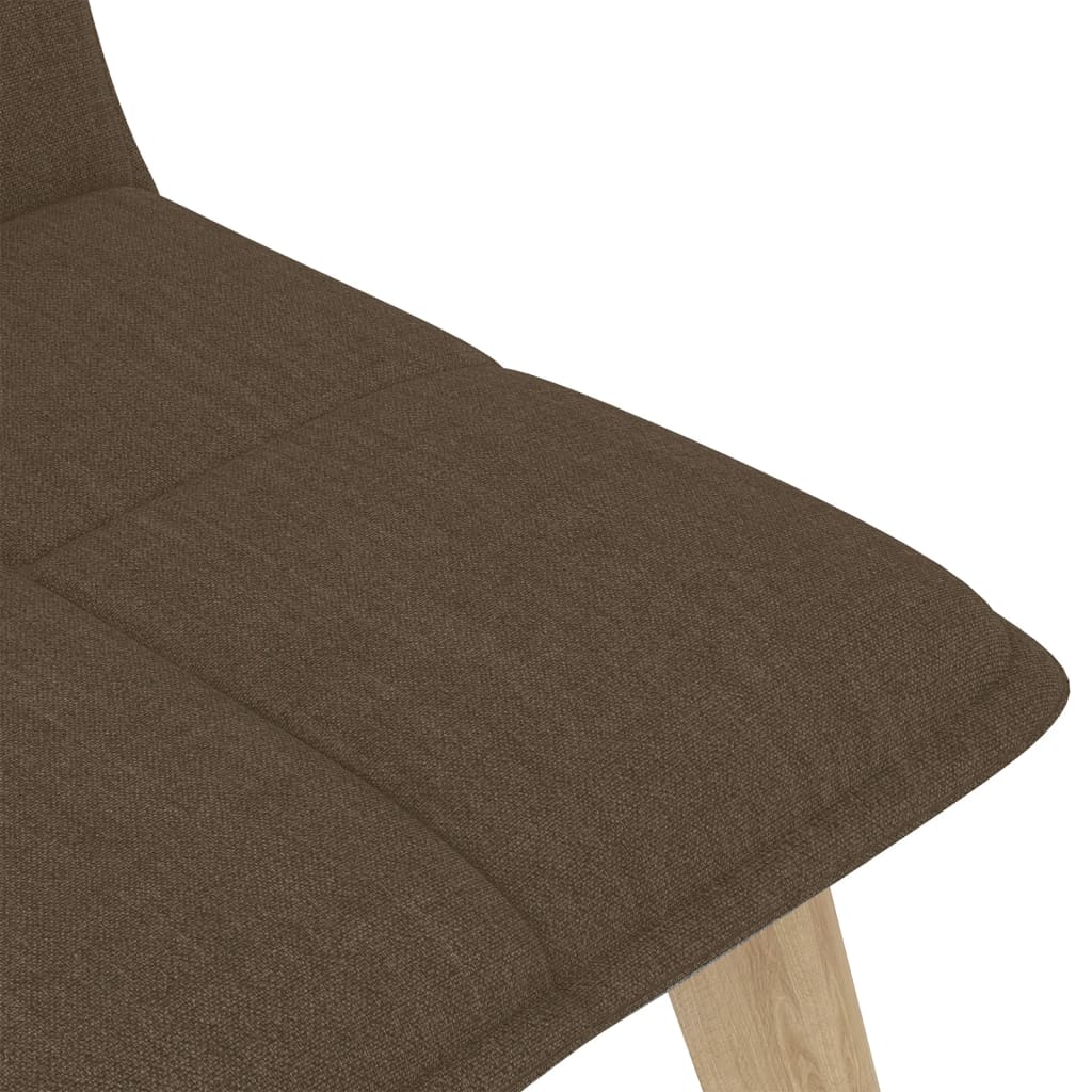 vidaXL Eetkamerstoelen 2 st stof bruin