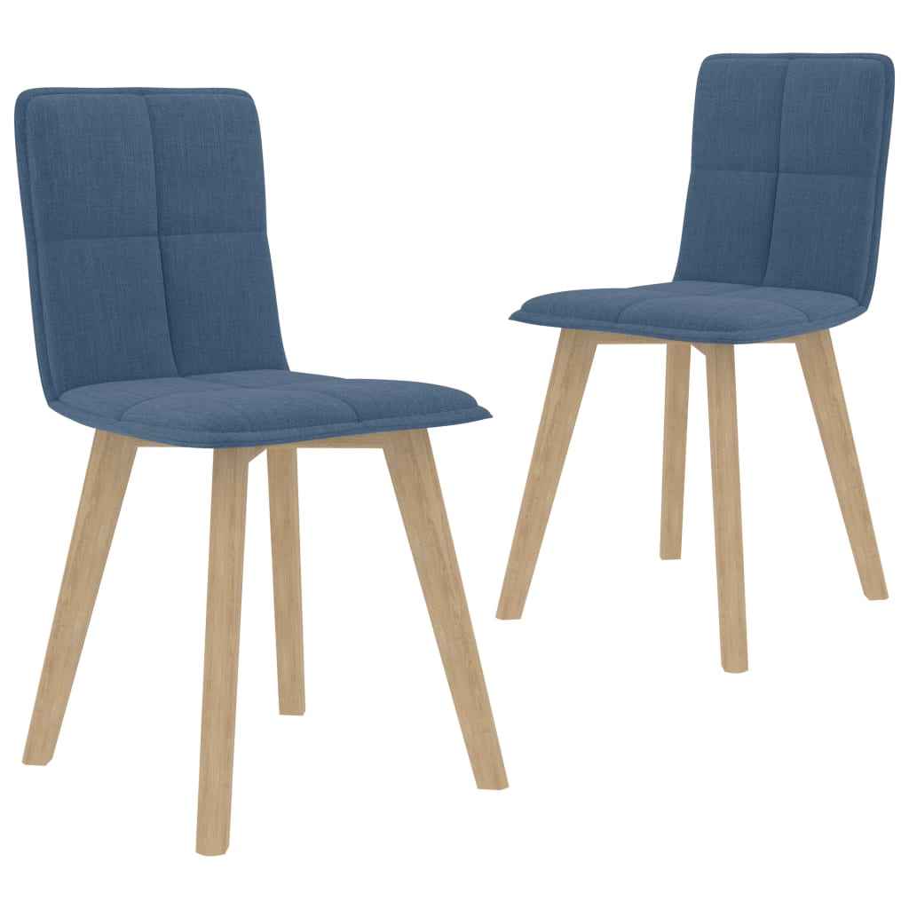 vidaXL Eetkamerstoelen 2 st stof bruin
