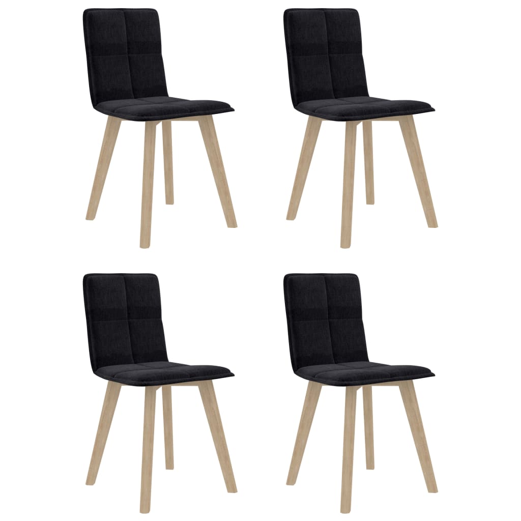 vidaXL Eetkamerstoelen 2 st stof bruin