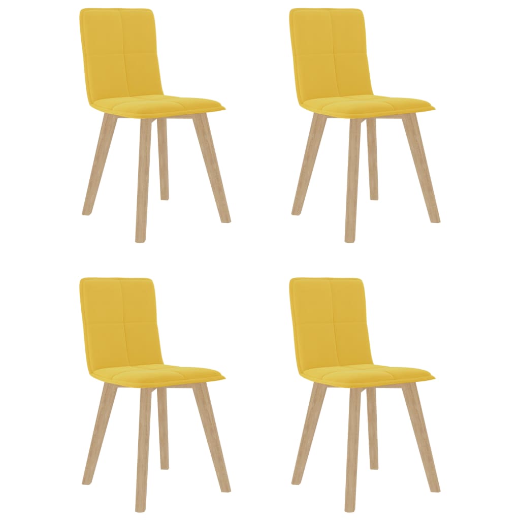 vidaXL Eetkamerstoelen 2 st stof bruin