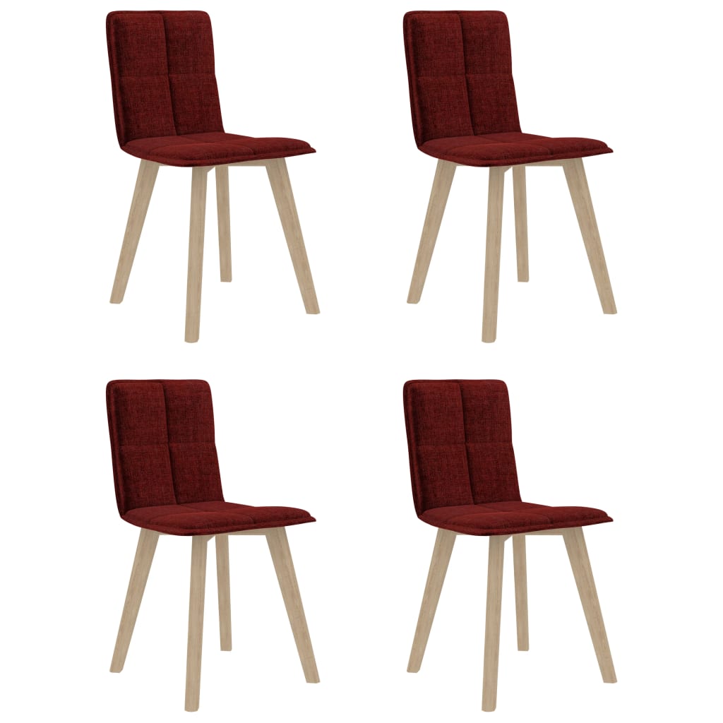 vidaXL Eetkamerstoelen 2 st stof bruin