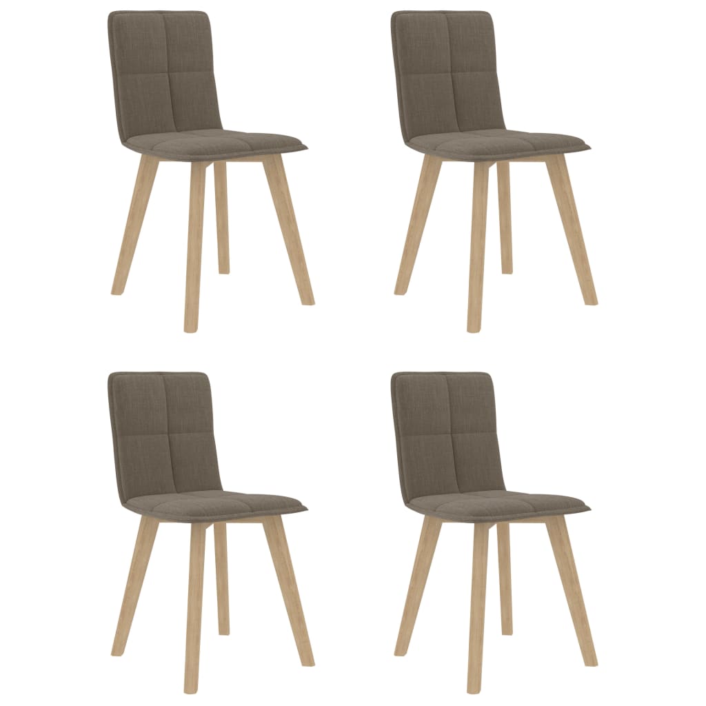 vidaXL Eetkamerstoelen 2 st stof bruin