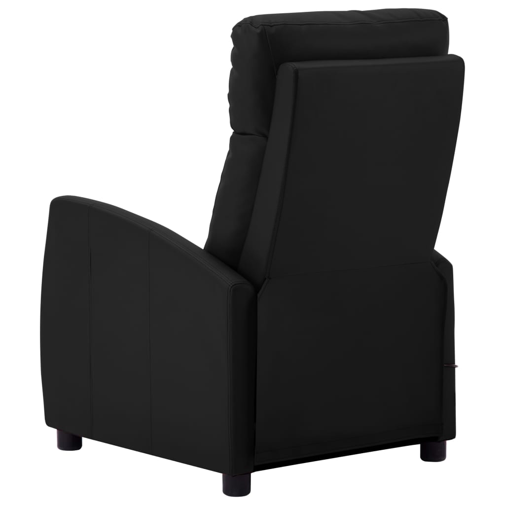 vidaXL Massagestoel kunstleer zwart