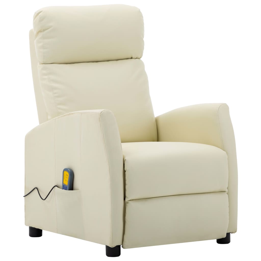 vidaXL Massagestoel kunstleer zwart