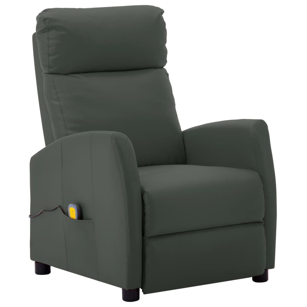 vidaXL Massagestoel kunstleer zwart