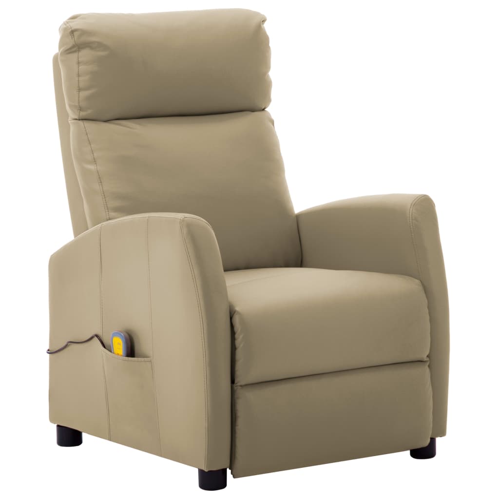 vidaXL Massagestoel kunstleer zwart