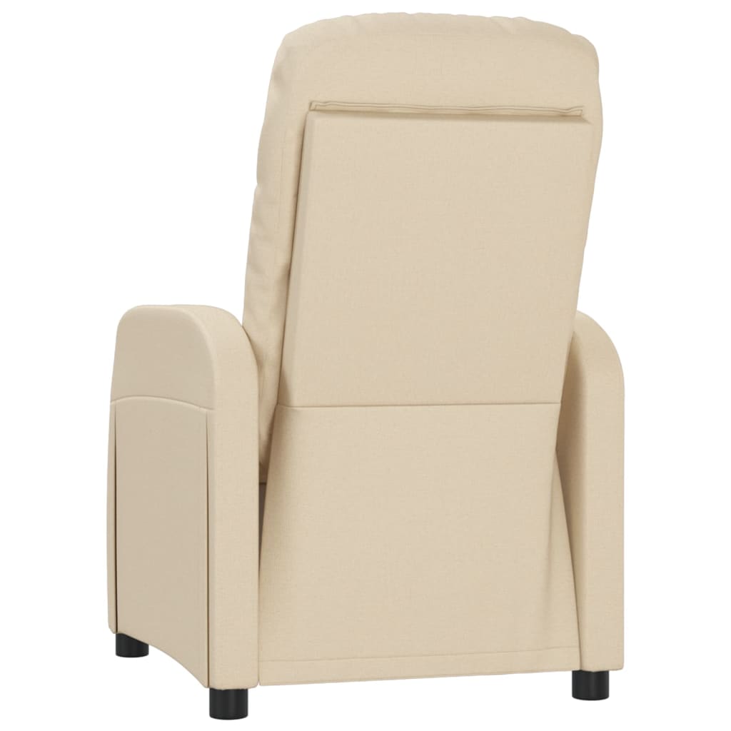 vidaXL Fauteuil verstelbaar stof lichtgrijs