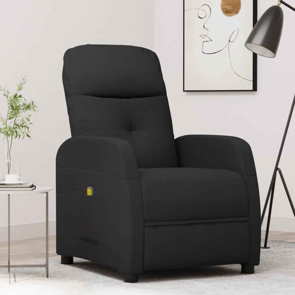vidaXL Massagestoel stof lichtgrijs