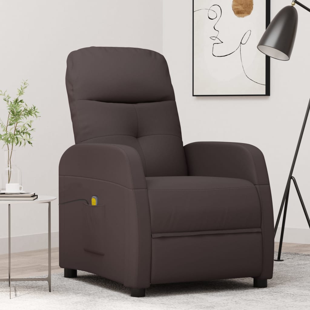 vidaXL Massagestoel stof lichtgrijs