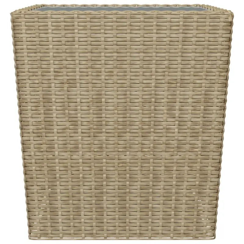 3-delige bistroset met poly rattan en gehard glas voor buiten - Tuinsets