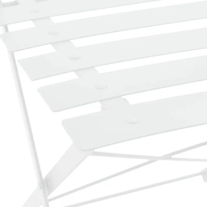 3-delige inklapbare tuinset van gepoedercoat staal inclusief levering bevat - Tuinsets